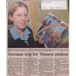 German trip for Timaru student