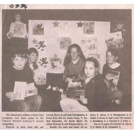 Timaru District Library competition winners