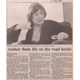 Author finds life on the road hectic