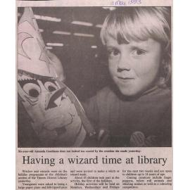 Having a wizard time at library