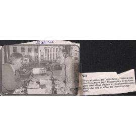  'Now tell us about the Theatre Royal': Live radio broadcast from Timaru Library