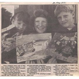 Timaru Library space trek colouring competition