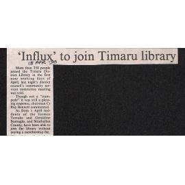  'Influx' to join Timaru library