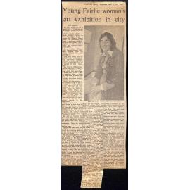 Young Fairlie Woman's art exhibition in city