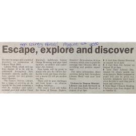 Escape, explore and discover