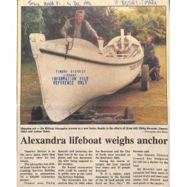 Lifeboat Alexandra enroute to a new home