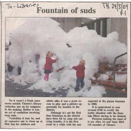 Fountain of suds