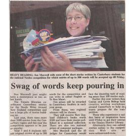 Swag of words keep pouring in