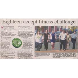 Eighteen accept fitness challenge