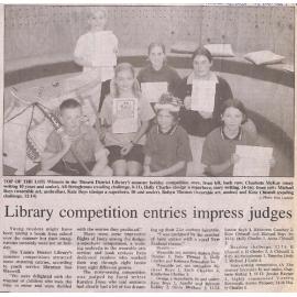 Library competition entries impress judges