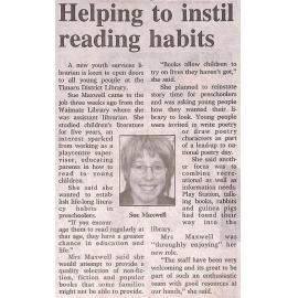 Helping to instil reading habits