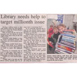 Library needs help to target millionth issue