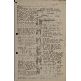 1979 Twizel High Information Sheets