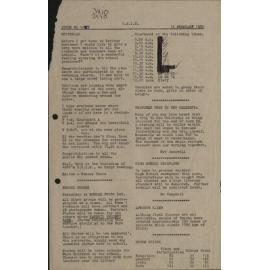 1982 Twizel High Information Sheets