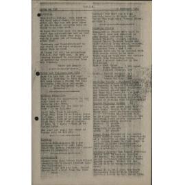 1983 Twizel High Information Sheets