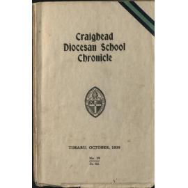Craighead Diocesan School Chronicle no.19 1939