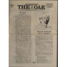 The Oak: Issue one, 3 May 1991
