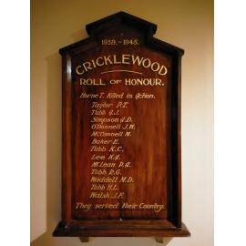 Cricklewood Roll of Honour