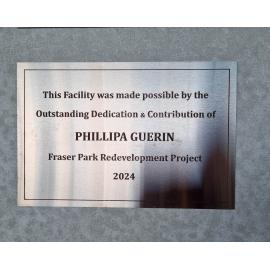 Phillipa Guerin plaque