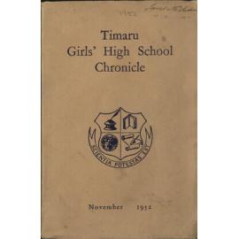 Timaru Girls' High School Chronicle 1952