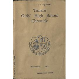 Timaru Girls' High School Chronicle 1965