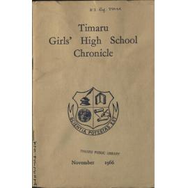 Timaru Girls' High School Chronicle 1966
