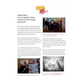 Friends of the Aigantighe: President's Report 2011