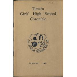 Timaru Girls' High School Chronicle 1962