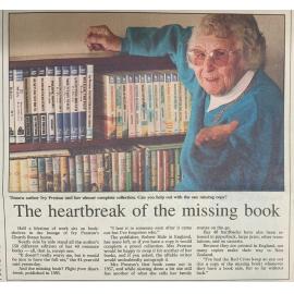 The heartbreak of the missing book