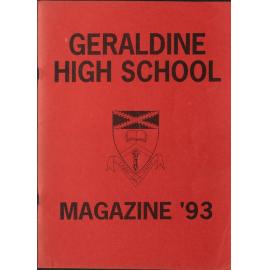 Geraldine High School magazine 1993