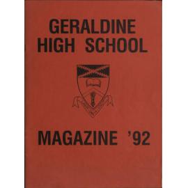 Geraldine High School magazine 1992