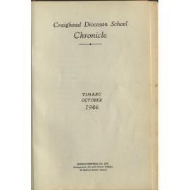 Craighead Diocesan School Chronicle 1946