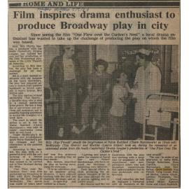 Film inspires drama enthusiast to produce Broadway play in city