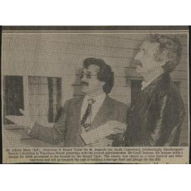 Cheque for $2000 presented to South Canterbury IHC by Round Table 48