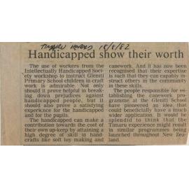 Handicapped show their worth