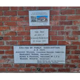 The Sailors Rest and Seafarers Centre plaques