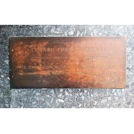 Timaru Public Library official opening plaque