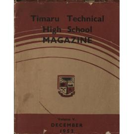 Timaru Technical High School magazine 1953