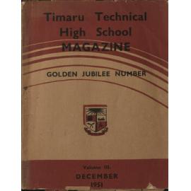 Timaru Technical High School magazine 1951