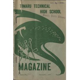Timaru Technical High School magazine 1957