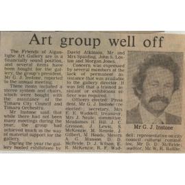 Art group well off