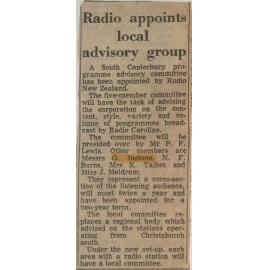 Radio appoints local advisory group