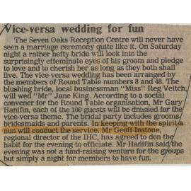 Vice-versa wedding for fun