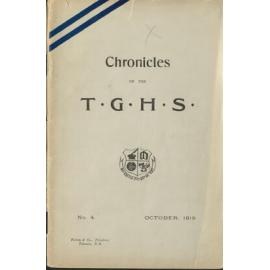 Chronicles of the TGHS No.4 October 1919
