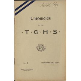 Chronicles of TGHS No.6 Dec 1920