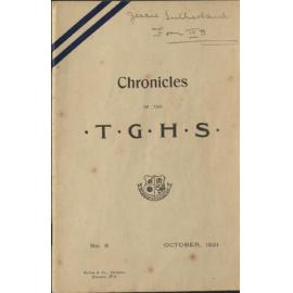 Chronicles of TGHS No.8 Oct 1921