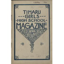 Timaru Girls' High School Magazine No.14 Aug 1925