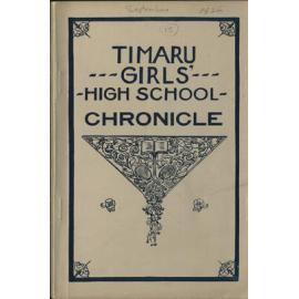 Timaru Girls' High School Chronicle No.15 Sep 1926
