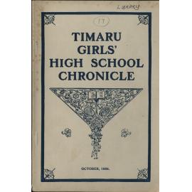 Timaru Girls' High School Chronicle No.17 Oct 1928