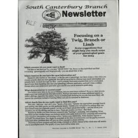 South Canterbury Branch Newsletter January/February 2004 Vol 8 No 1